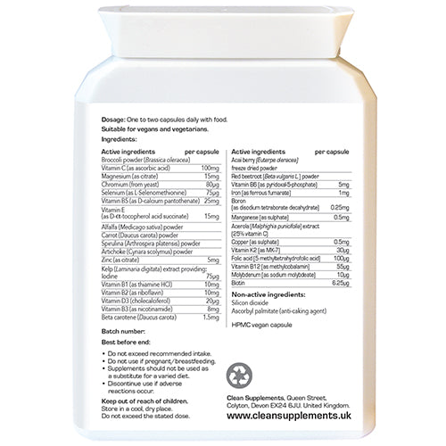 wholefood multivitamin and mineral capsules
