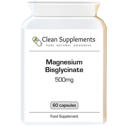 Magnesium Bisglycinate 500mg | Providing 100mg Elemental Magnesium